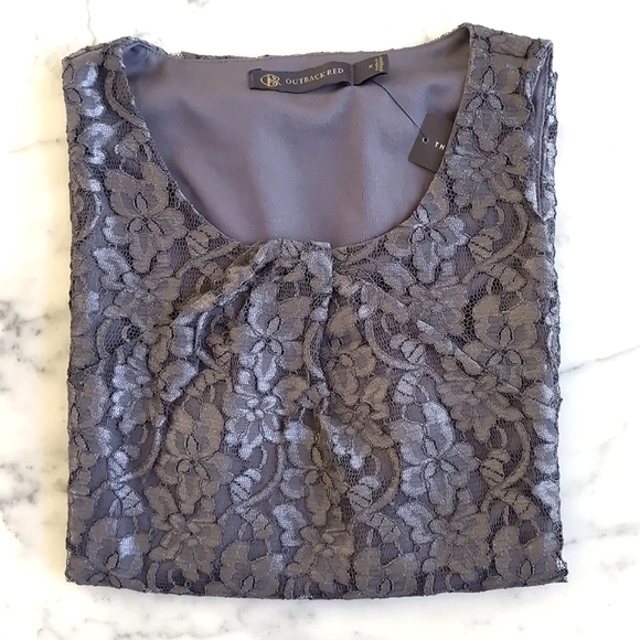 NWT. The Limited 100% Nylon All Lace Sleeveless Blouse with Full Lining. - Picture 1 of 6